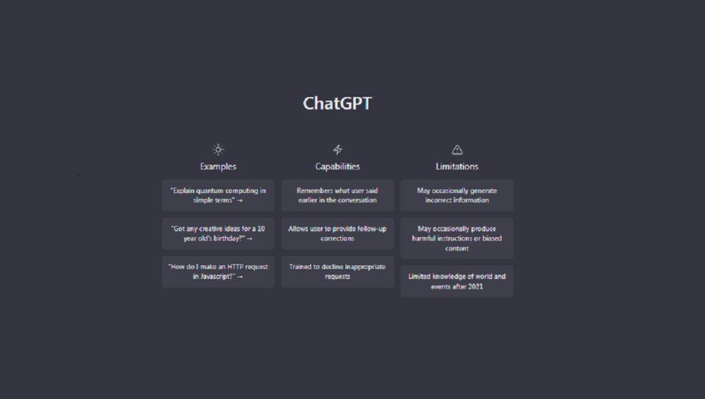 ChatGPT- generative pre trained transformer.